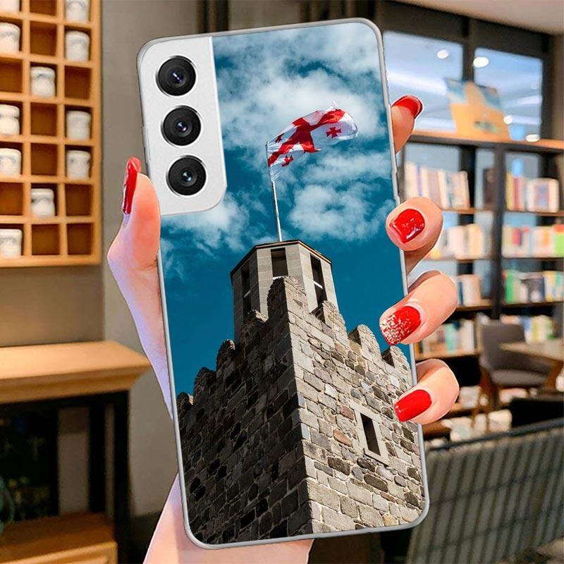 

Georgia Flag Cover Phone Case For Samsung Galaxy S26 S25 Edge S24 Ultra S23 S22 Plus S21 S20 FE Soft Fundas Shell Galaxy S25 S24 Samsung S26