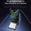 Digital Display DC To Type-C Converter USB-C Output PD 140W Charging Cable Adapter 5V 9V 15V 20V Input Intelligent