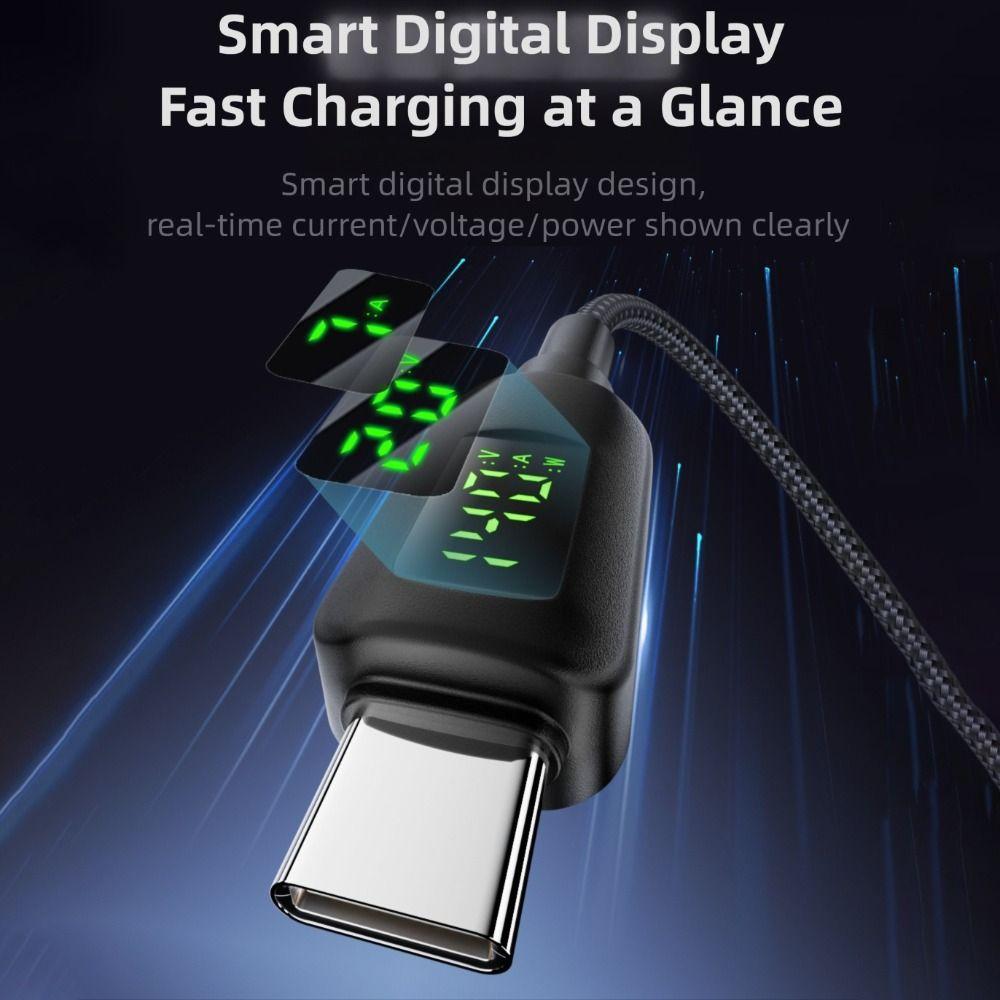 Digital Display DC To Type-C Converter USB-C Output PD 140W Charging Cable Adapter 5V 9V 15V 20V Input Intelligent