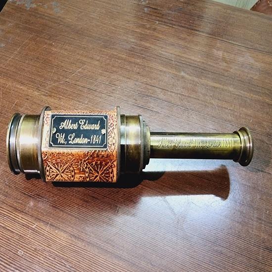 

АЛЬБЕРТ ЕДУАРД ЛОНДОН 1841 Античний латунний телескоп Ювілей Діда Різдва Подарунок на день народження для чоловіків Йому