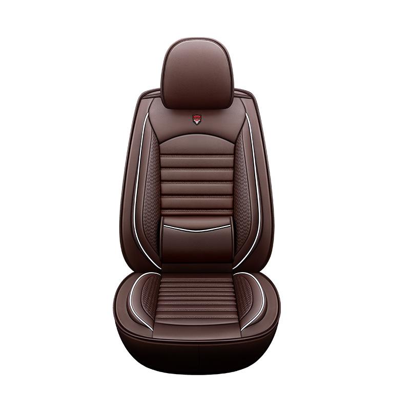 Universal Leather Car Seat Cover - All-Season Full Set Cushion