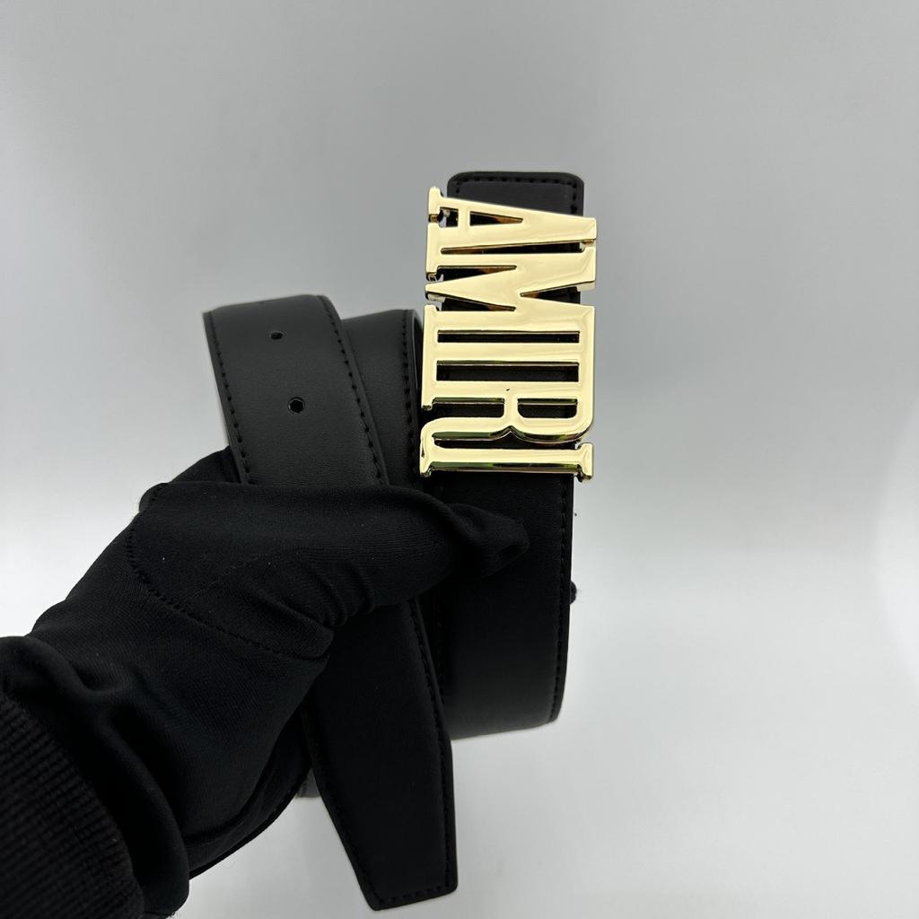 Pánský stylový kožený opasek s hladkou přezkou - Všestranný pro obchod i módu