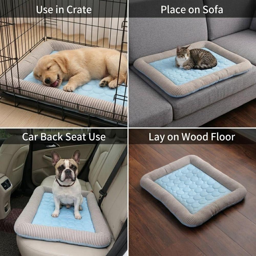 Sommer Schlafkühlung Pad Bett für Hunde Katzen Weiches Haustierbett Haustierdecke Neues Welpen Kätzchen Kühlmatte