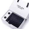 Men's 1200-Needle High-Density Business Stripe & Paisley Tie Set - 6 Piece Groom & Wedding Gift Box