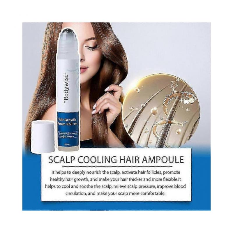 3PCS Be Bodywise Hair Growth Serum Roll On - 3% Rosemary, 3% Redensyl & 2% - (25ml)