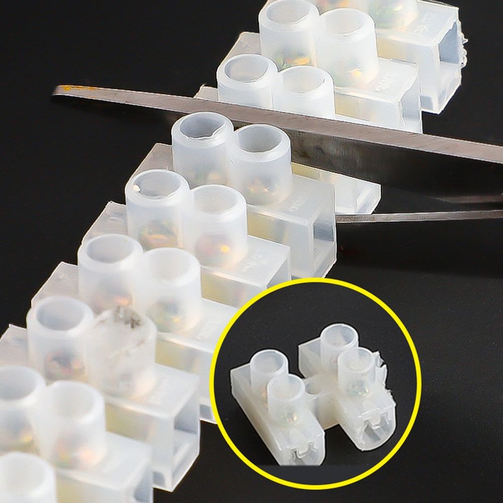 5Pcs Insulated Housing Wire Connector Block Screw Connection Screw Terminal Block  Electrical Wiring