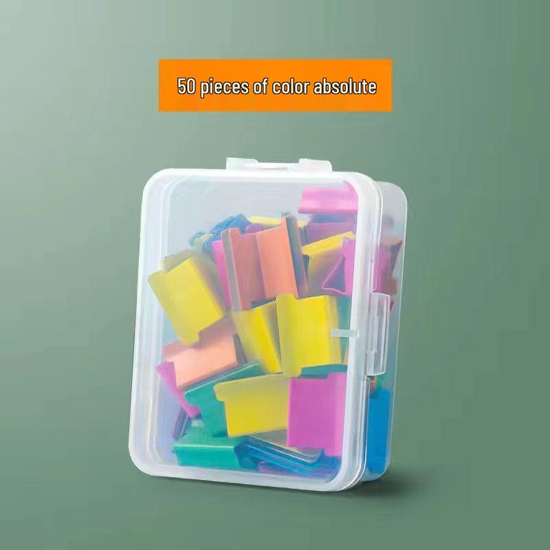 Transparent No-Punch Metal Push & Binding Clip for Test Papers