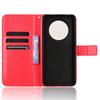 Flip Case for Oppo Reno 12FS / 12F, Crazy Horse Wallet, Red