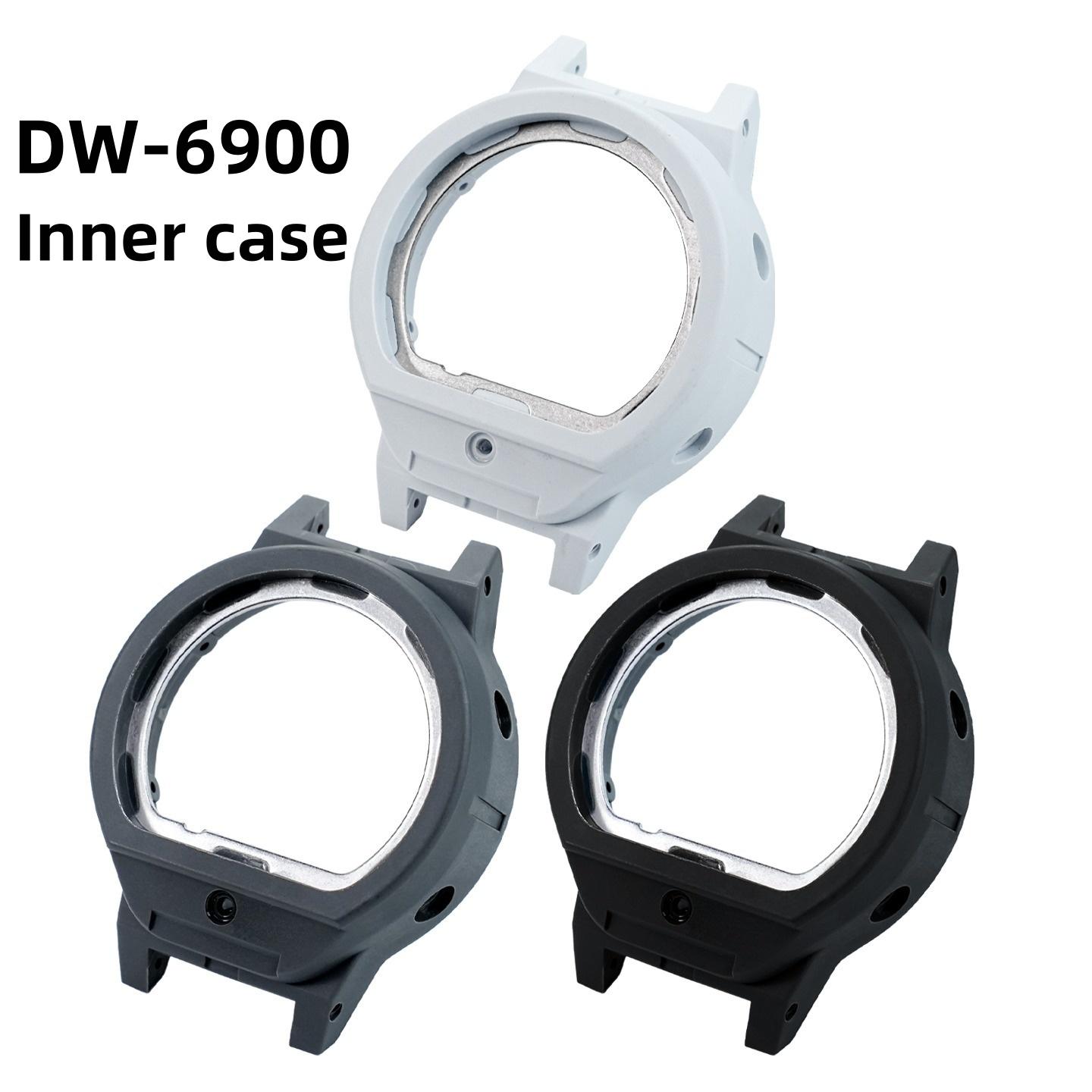 Lunetta Guscio Interno DW6900 per Orologio Casio G-SHOCK DW-6900 DW 6900 Modifica Cassa Interna Nero Grigio Bianco Movimento Sostituisci Cassa
