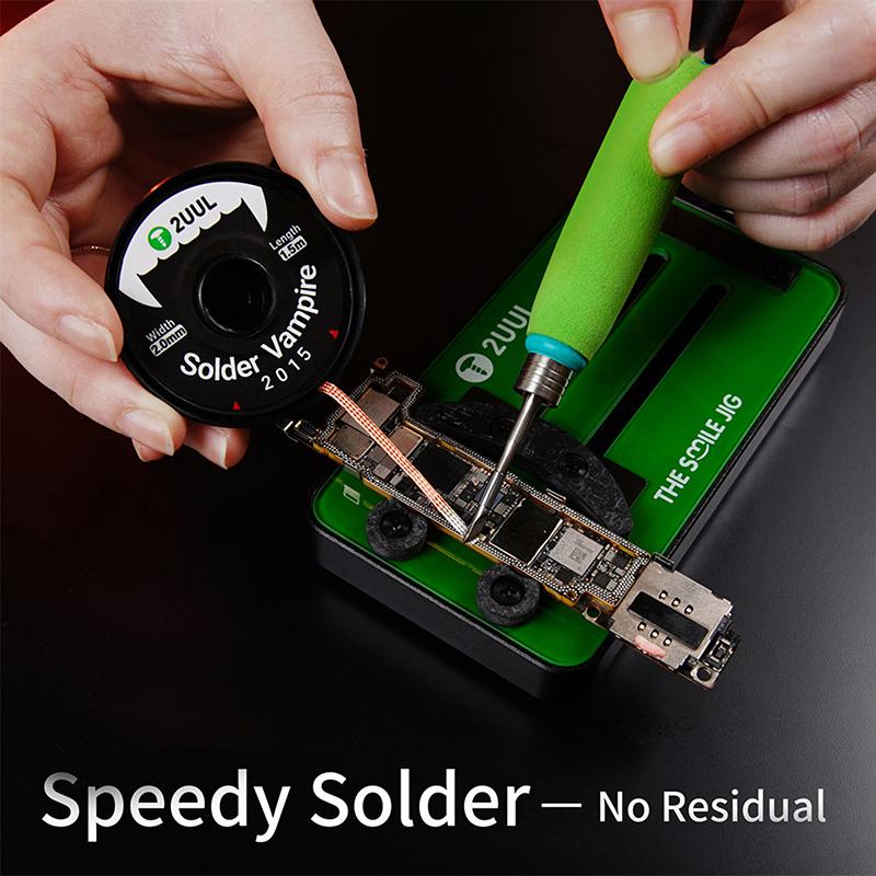 

2Uul Dw15 Desoldering Braid Wick For Mobile Phone Pcb Circuit Board Repair Tool 10Rolls/Box Solder Vampire Soldering Wick one size