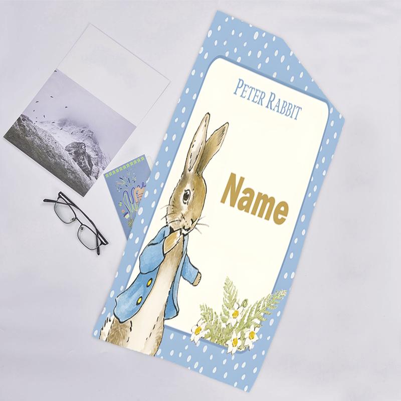 1pc Peter Rabbit2 Beach Towel with Custom Name, Beach/Swimming/Bath/Picnic/Camping Towel, Suitable for Seaside Beaches
