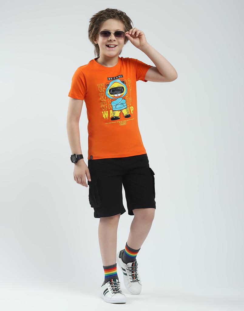 Jungen T-Shirt mit Print | Halbarm | Rundhalsausschnitt | Freizeit-T-Shirt für Jungen