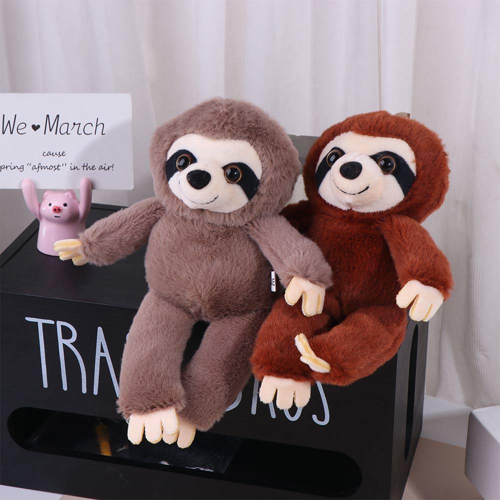 Simulation Sloth Small Pendant Bag Charm Sloth Plush Toy Kids Toy Plush Sloth Keychain  Schoolbags