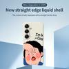 For Samsung Galaxy S25 Case Make Faces Kid Pattern Printing Straight Edge TPU Phone Back Cover