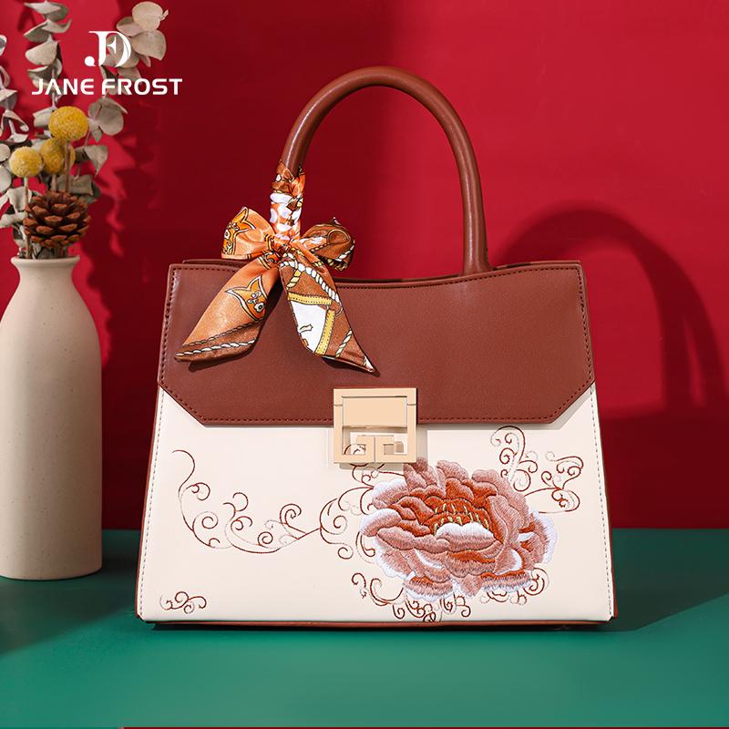 

Mother s Day gift for mother, high-end handbag 2025 new trendy national style handmade embroidered bag, shoulder bag.