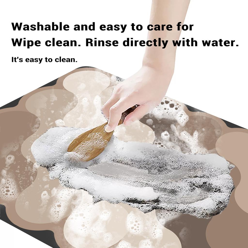 Luxury Diatomite Bathroom Shower Bath Mat Absorbent Foot Mats Non-slip Quick Dry Toilet Rugs Carpet Doormat Washable
