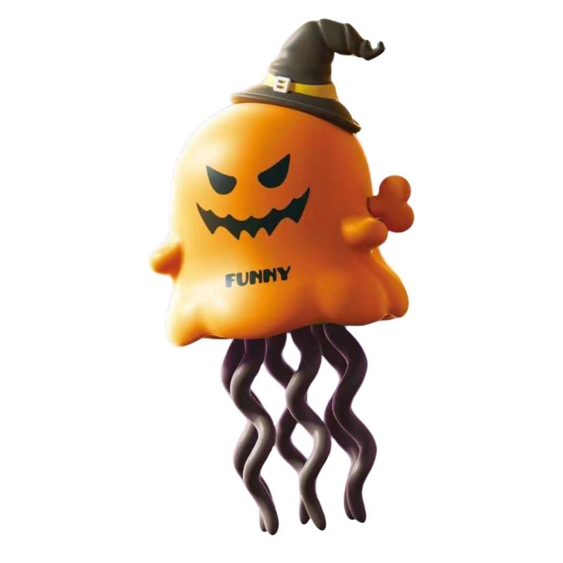 

Spring Powered Jellyfish WindUp Toy for Halloween Christmas Parties Creative Interactive Play Windingup Animal Figure