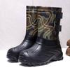 Men's High-Top Snow Boots: Waterproof, Non-Slip, Plus Velvet Thickened Cotton, Slip-On Design