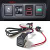 Car Quick Charger Dual Port TYPE-C PD QC3.0 USB Interface Socket for Nissan Teana Sylphy Qashqai X-TRAIL Serena Bluebird Navara
