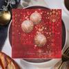 Christmas Printed Napkins - Festive Dining & Bakery Paper Napkins, Disposable Handkerchief Tissue for Home, Restaurant 20pcs/pack