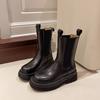 Martin boots women's new spring and autumn women's Chelsea pipe boots medium tube thick-soled short boots women's boots