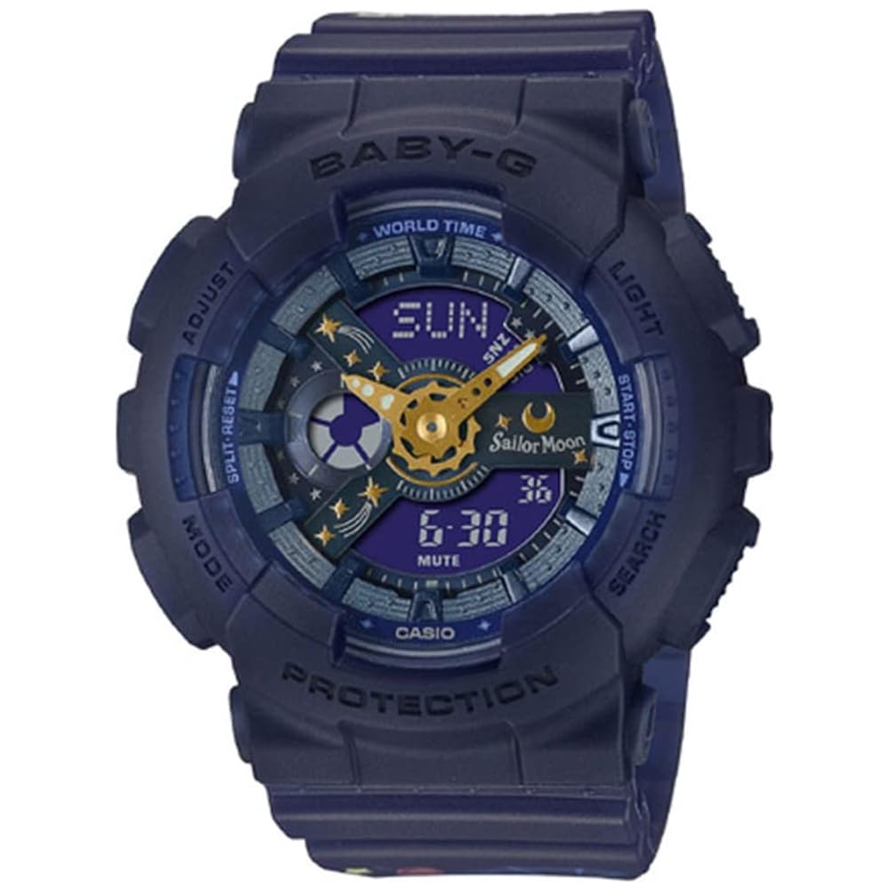 Baby-G BA-110 Series Sailor Moon Collaboration Model Quartz Watch BA-110XSM-2AJR Water Resistant Stylish Design