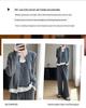 Women's 100% Wool Cardigan: Autumn-Winter Knit Jacket, Loose Fit, Long Sleeve, Versatile Outerwear.