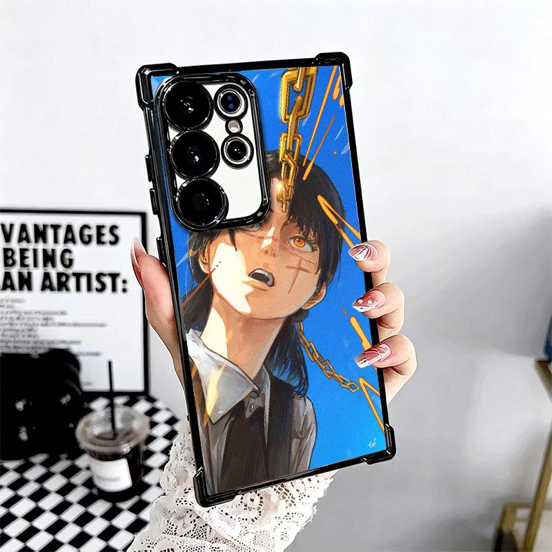 Anime Character Yoru War CSM Soft Phone Case For Samsung Galaxy S26 Ultra S25 Edge S24 FE S23 Plus S22 S21 + S20 Plating Anti-Fa