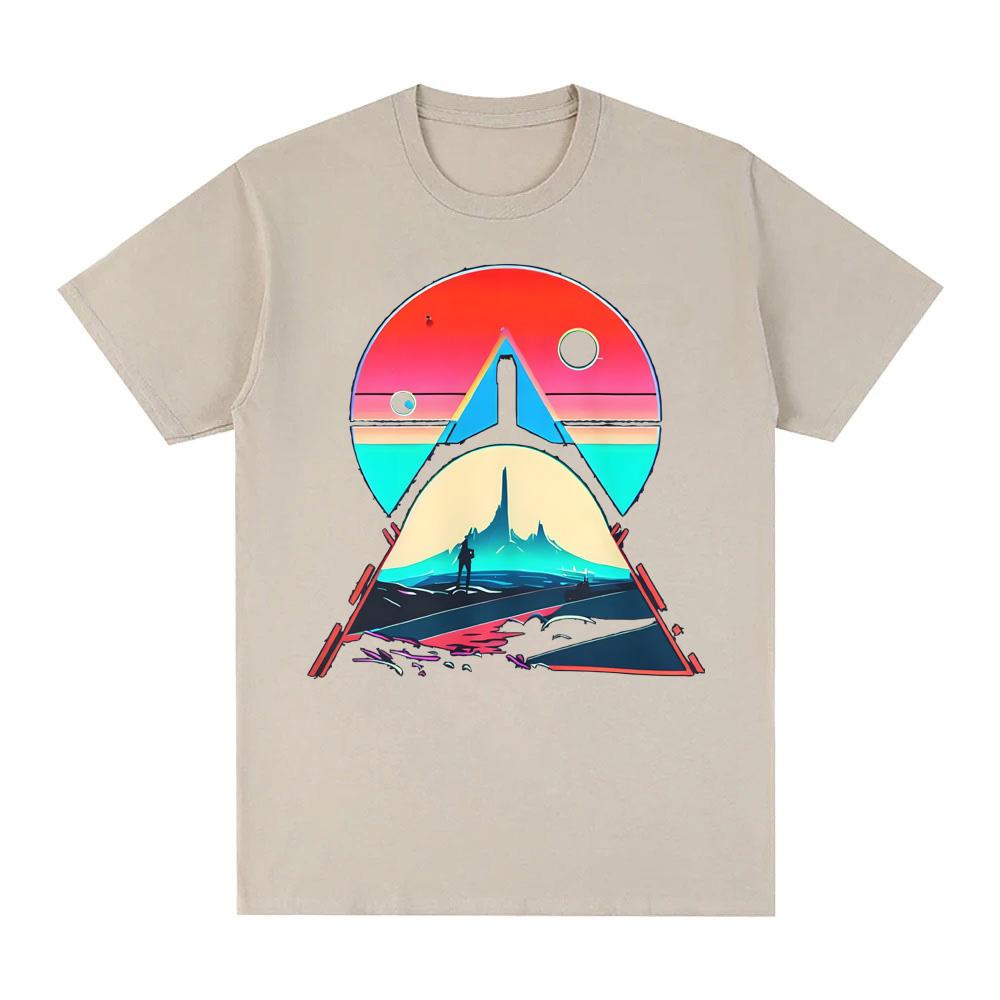 No Man's Sky Inspired T-shirt GAME Graphic Printing TEE Unisex Cotton Comfortable T Shirt Casual Crew Neck Soft Tees