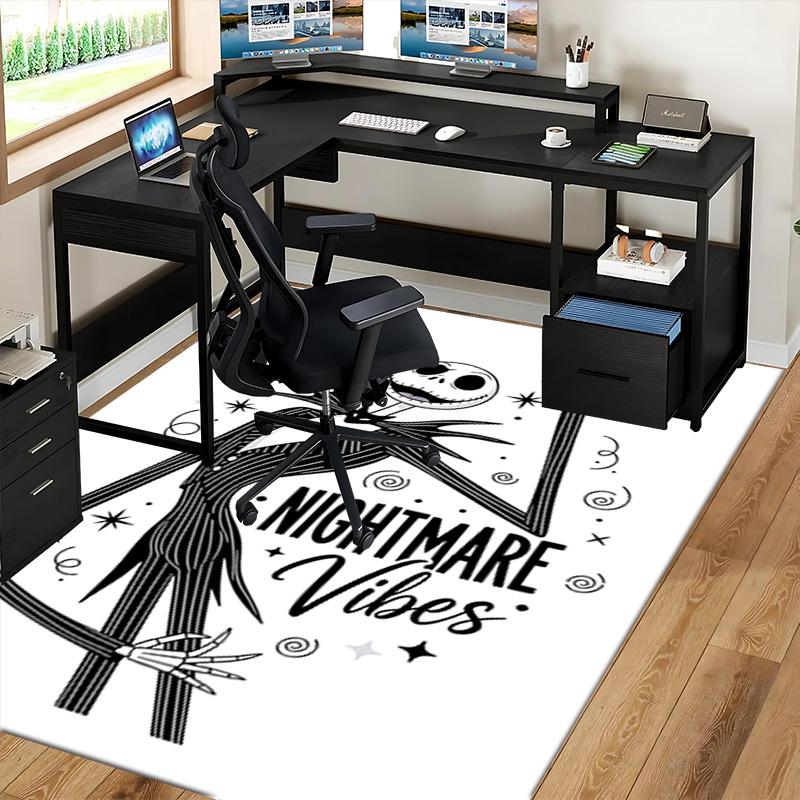 1pc Nightmare Before Christmas Carpet for Playroom Bedroom Living Room Sofa Home Decor,Game Area Rug Non-slip Floor Mat. D7280161