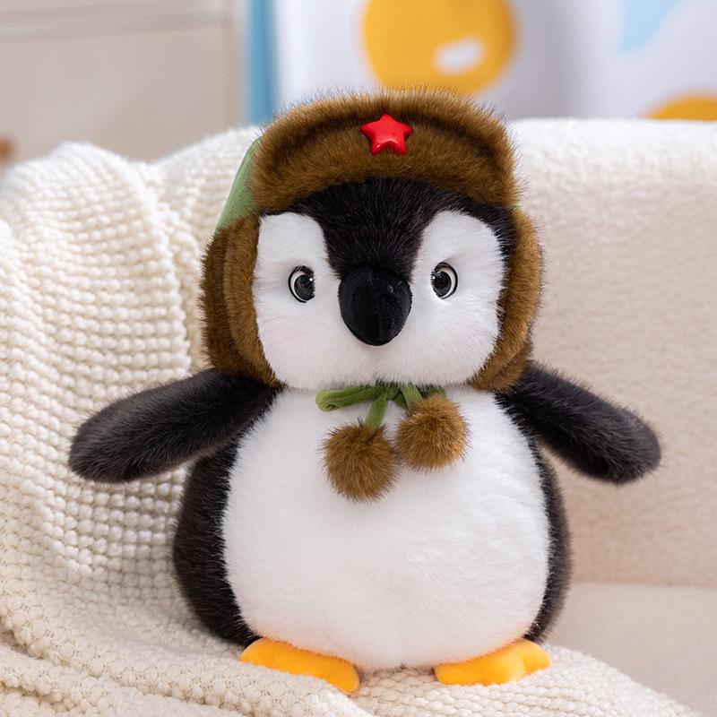 Penguin Plush Toy - Cute Winter Scarf Doll Gift for Kids