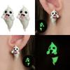 Practical Ghostly Ear Accessories Sturdy Soft Clay Earrings Accessory with Persistent Nighttime Fashion Accessory