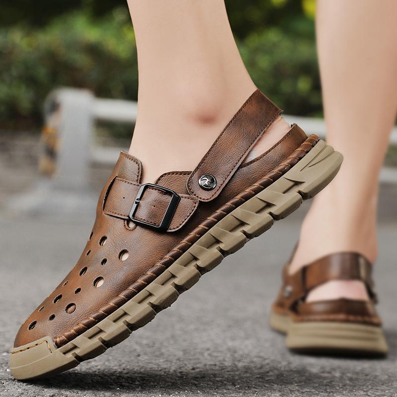 Fashion Handmade Men's Shoes Classic Minimalist Business Style Work Leisure Party Outdoor Comfortable Breathable Sandals Summer Quality