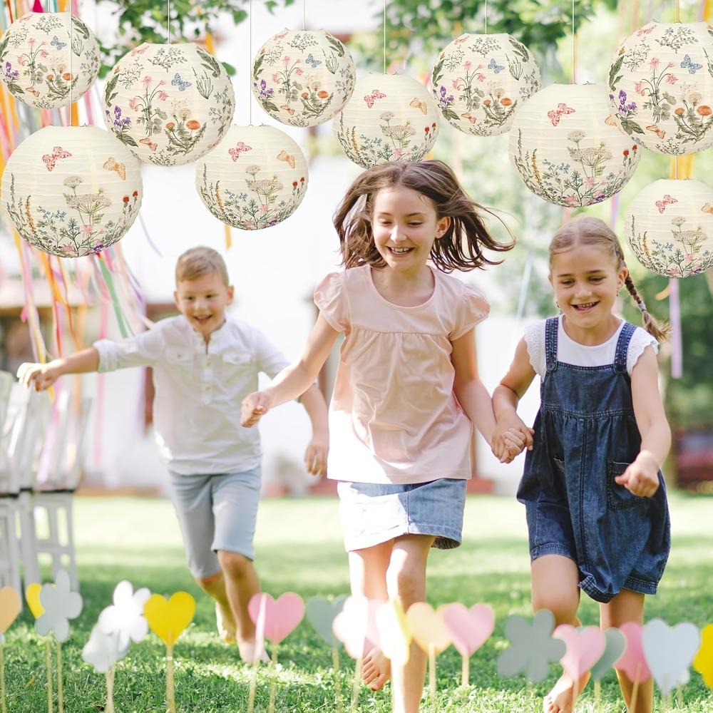 Paper Round Paper Lantern DIY Craft Chinese Paper Lantern  For Home Decor