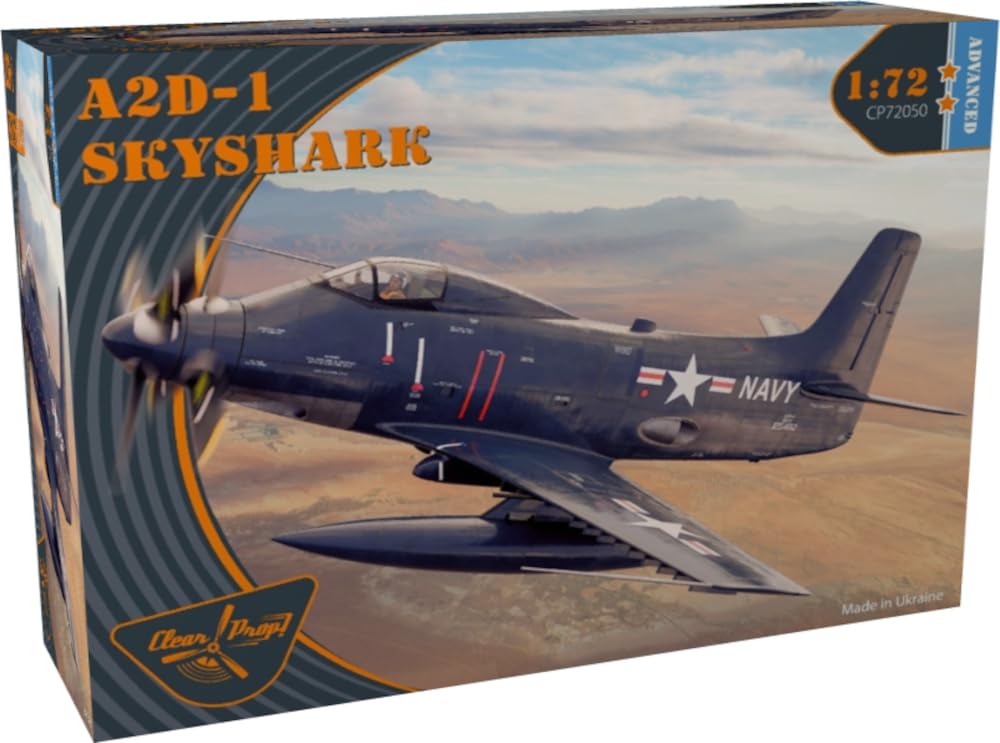 Clear Prop Sky Shark Plastic Model Kit CPU72050 1/72 A2D-1