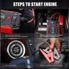 39800mAh Car Jump Starter 1200A LED Display Power Bank Battery Booster 12V Car Battery Charger Starting for Car 4-6L Vehicle