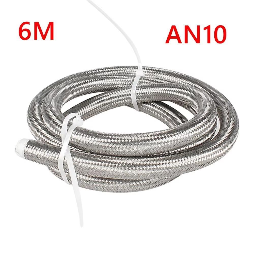 1M 3M 5M 6M AN4 AN6 AN8 AN10 AN12 16FT Ulei Combustibil Furtun Ulei Gas Racitor Furtun Linie Noua Tub Tub Nailon Impletit Linie Piese Auto