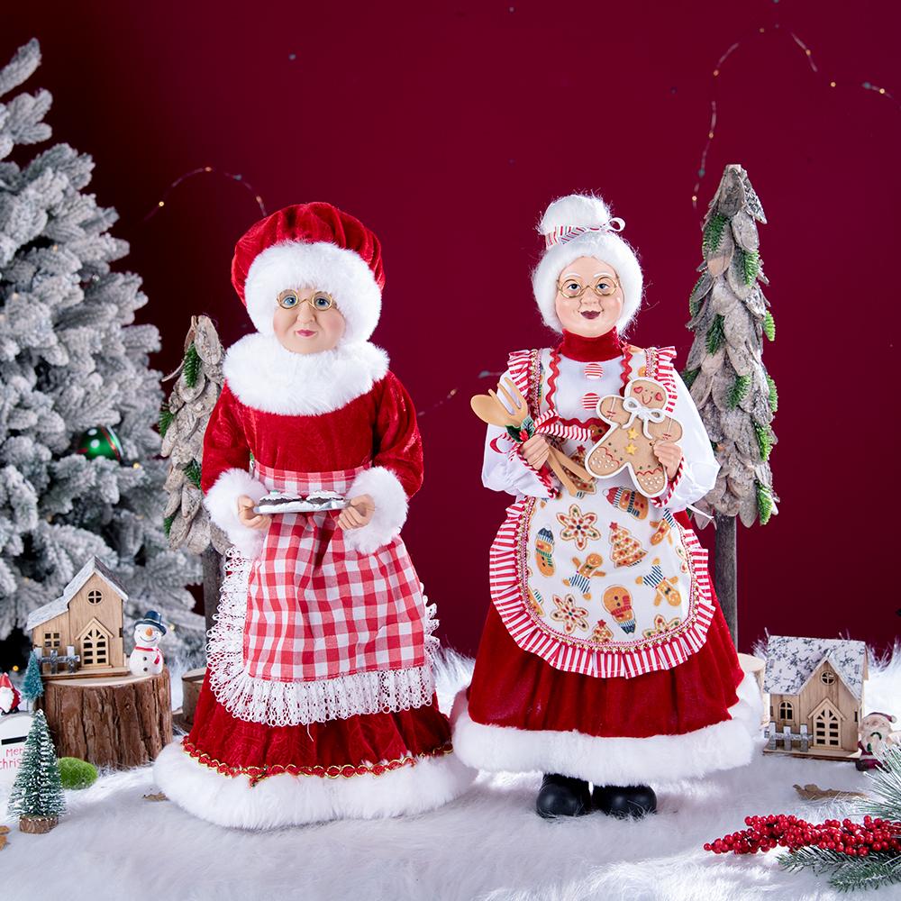 Christmas Baker Mrs. Claus Plush Ornament