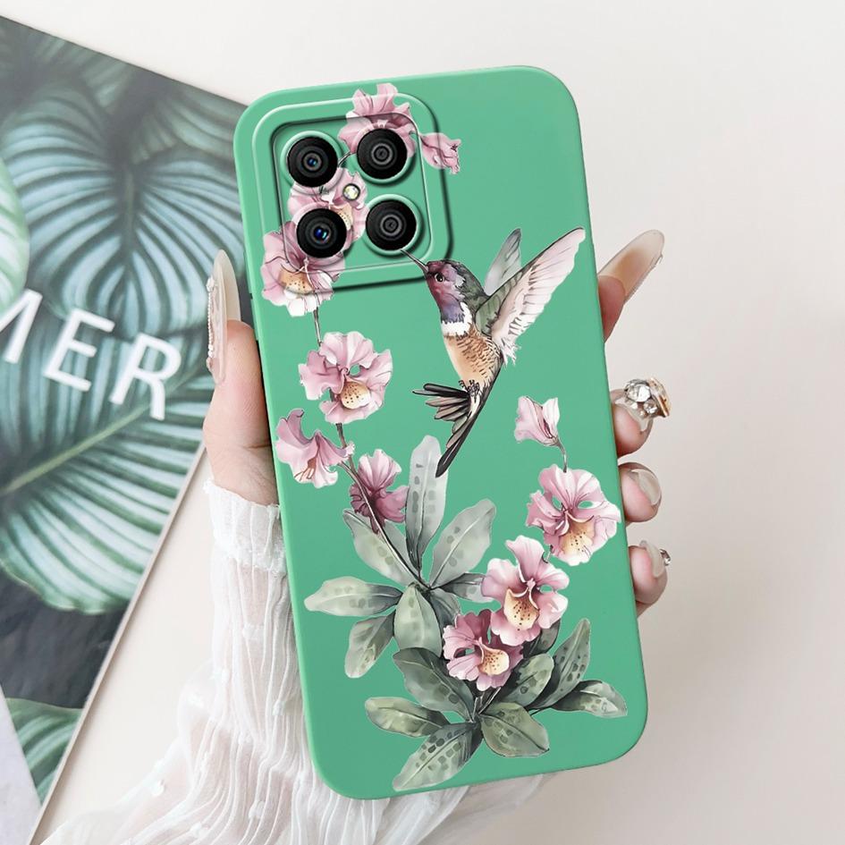 For Honor X6 X8 5G Case Popular Flower Bowknot Soft Silicone Shockproof Bumper For HonorX8 HonorX6 TFY-LX1 VNE-LX1 VNE-N41 Cover