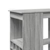 Bar Table with Shelf Grey Sonoma 90x47.5x103.5 cm Engineered Wood