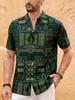 2026 Men's Short Sleeve Shirt Multicolor Ethnic Pattern HD Print Lapel Shirt Hawaiian Outdoor Men's Designer Shirt Fast Shipping
