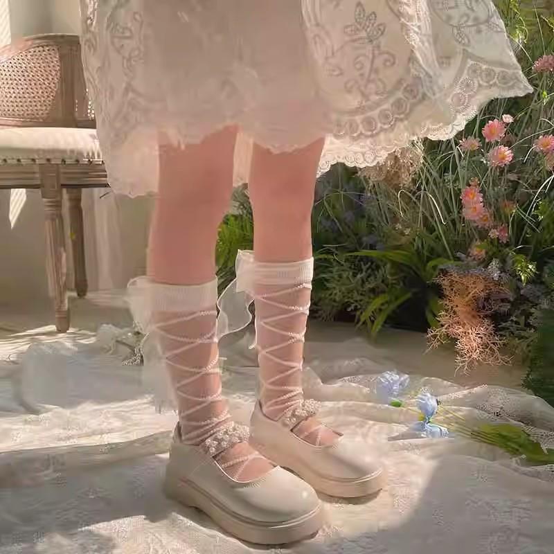 Nylon Girl Socks With Antibacterial Breathable Moisturewicking For Children Spring Summer