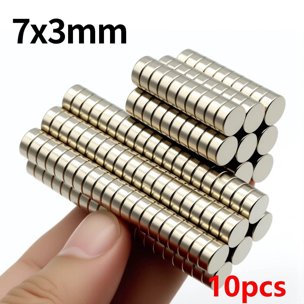 7x3mm Super Strong Neodymium Magnet N35 NdfeB Permanent Magnetic Imanes Round Powerful Magnets Refrigerator Magnet