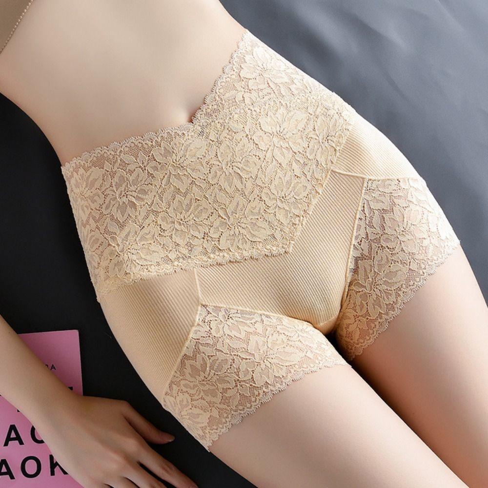 Transparent Lace Safety Pants Tummy Control Ladies Leggings Shorts Sweet Seamless Shorts  Ladies