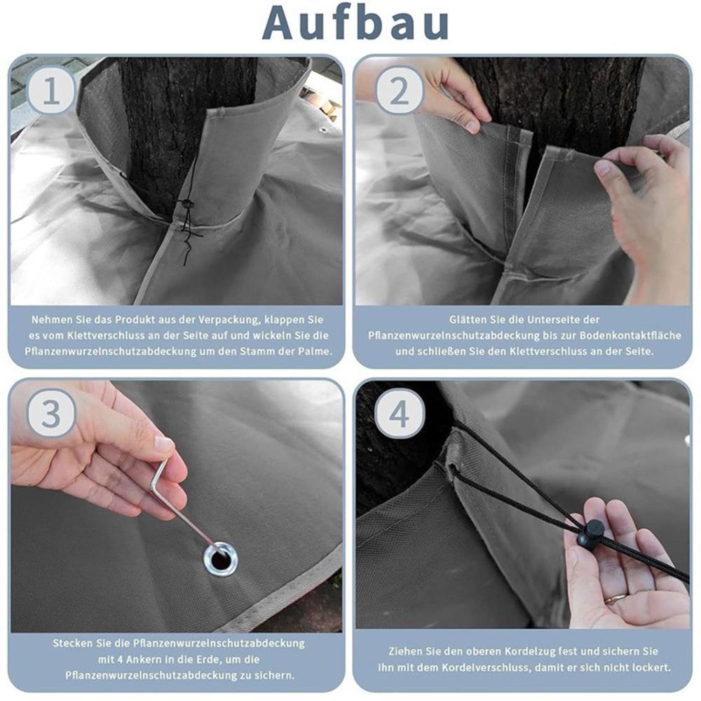 Winter Plant Root Insulation Bag for Tropical Trees 30 X 30 X 100cm Drawstring Protective Cover Anti Freeze Bubble Wrap