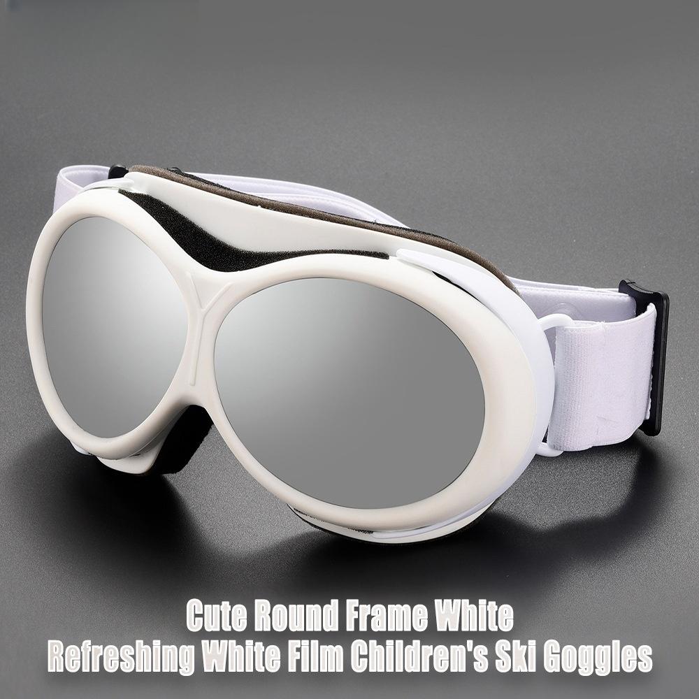 Neueste doppellagige Anti-Beschlag bunte runde Rahmen Skibrille für Erwachsene Outdoor-Sport Schnee Wind und Augenschutz Bergsteigen Schnee