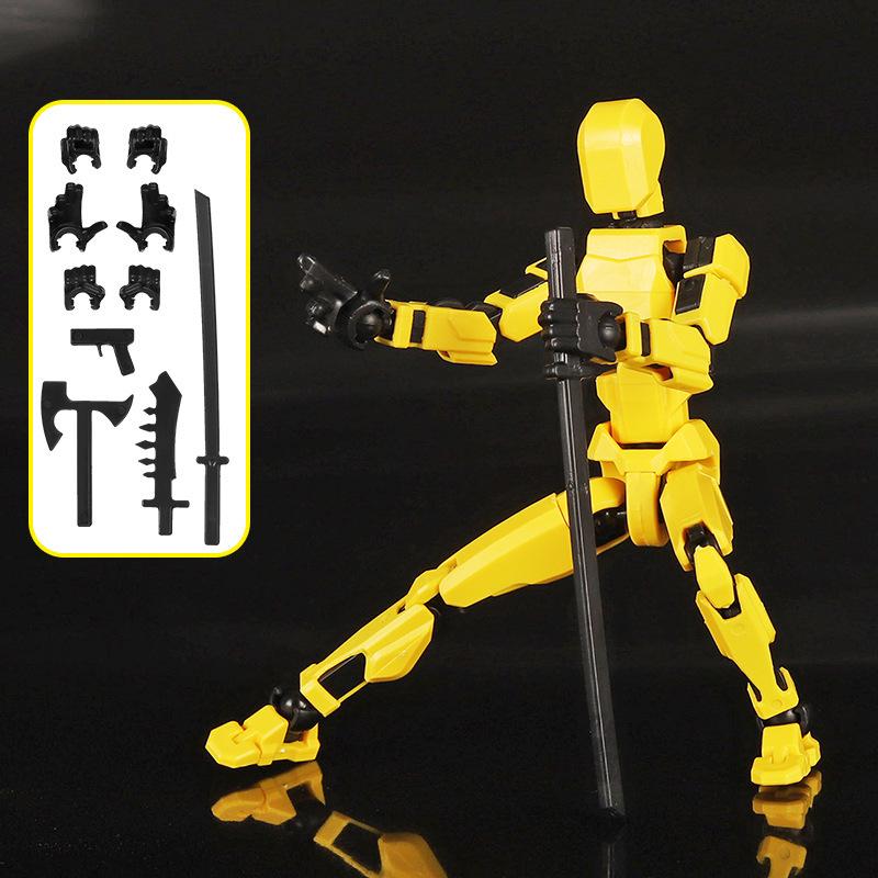 3D Printed Articulated Lucky Doll Mannequin - DIY Stress Relief Toy