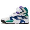 Disc Blaze System Weapon Discstory Leather High-Top Skate Shoes Men Skate Shoes White Green Blue 374084-03