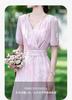 Summer Dressing Design Sense Niche Fashion Temperament Embroidered Flower Slimming Vacation Style Dress