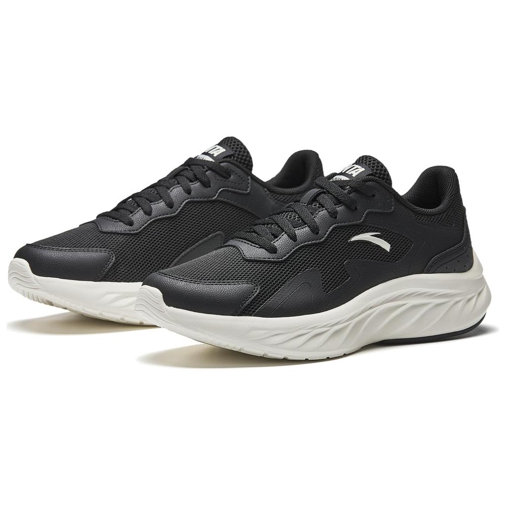 Anta Lingyu Lightweight Breathable Low-Top Casual Running Shoes Women Sneaker Black 922525522-4